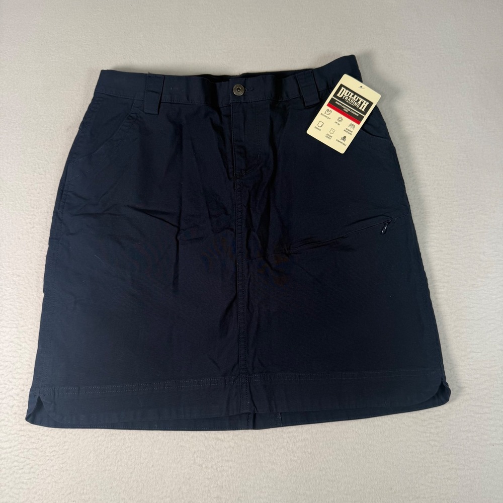 Duluth Trading Co Rootstock Gardening Skort Womens 10 Navy Blue Utility Gorpcore